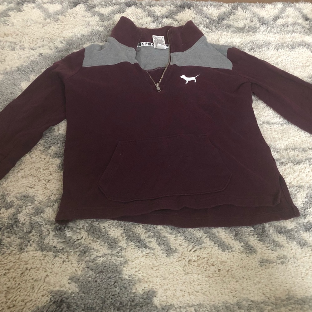 Victoria Secret (PINK) quarter zip sweatshirt